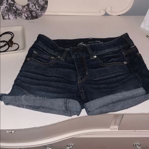 AE stretch jean shorts